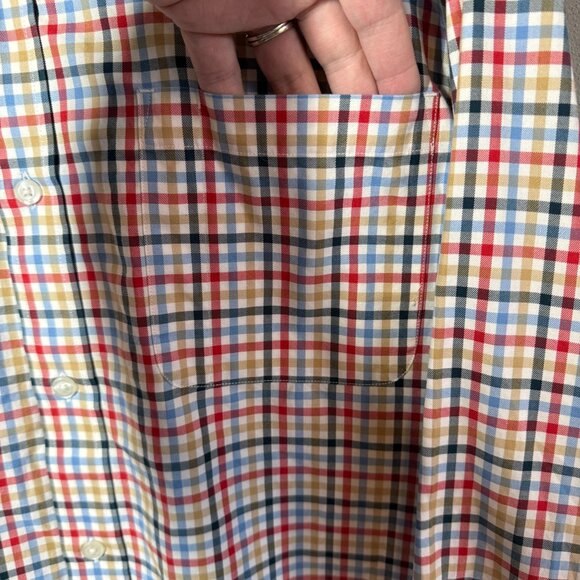 Duluth Trading Co. Long Sleeve Striped Button Front Shirt Mens XL Multicolor Cas - Picture 11 of 13